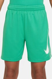 Nike Bright Green Dri-FIT Multi+ Graphic Training Shorts - Image 3 of 6