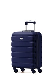 Flight Knight 55x40x20cm Ryanair Priority 4 Wheel ABS Hard Case Cabin Carry On Hand Black Luggage - Image 1 of 7