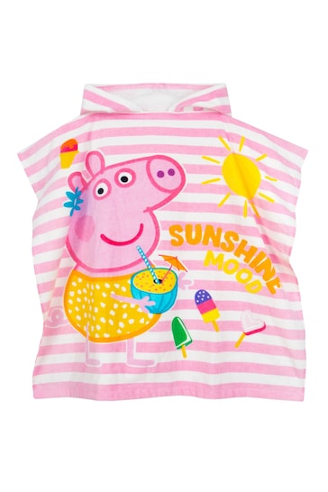 Character Pink Peppa Pig Poncho