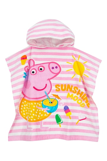 Character Pink Peppa Pig Poncho