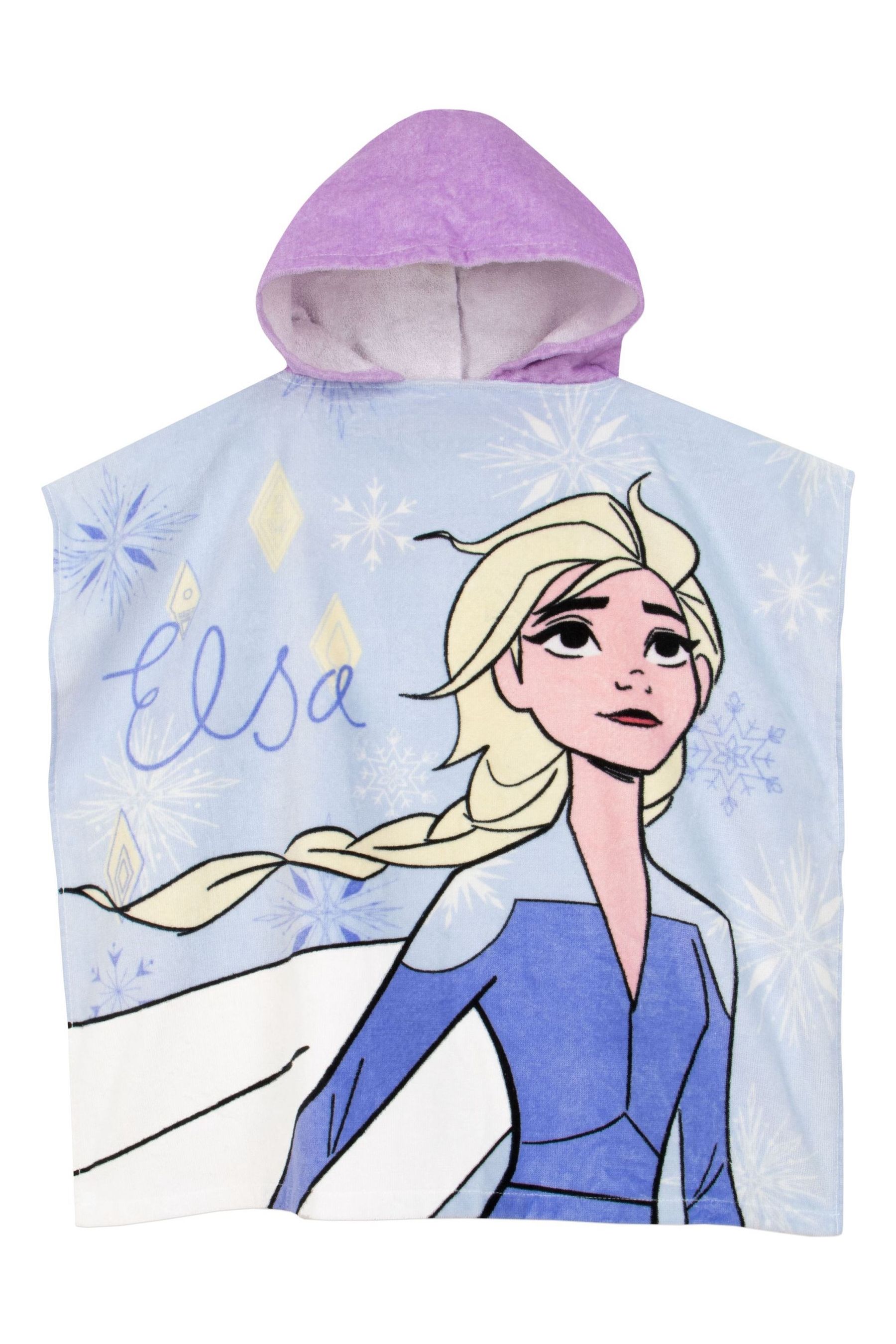 Buy Character Purple Frozen 100 Cotton Poncho from the Next UK online shop