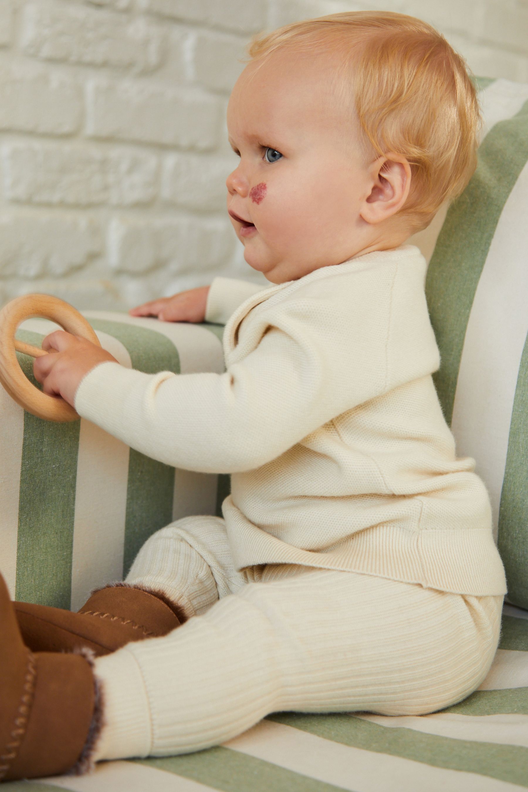 Cream baby jumper on sale