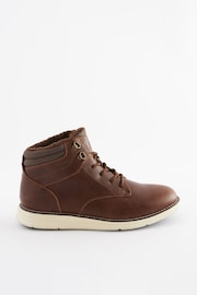 Brown Warm Lined Boots - Image 3 of 8