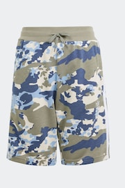 adidas Originals Grey/Blue Camo Shorts - Image 1 of 11
