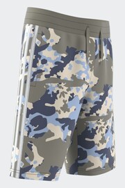 adidas Originals Grey/Blue Camo Shorts - Image 7 of 11