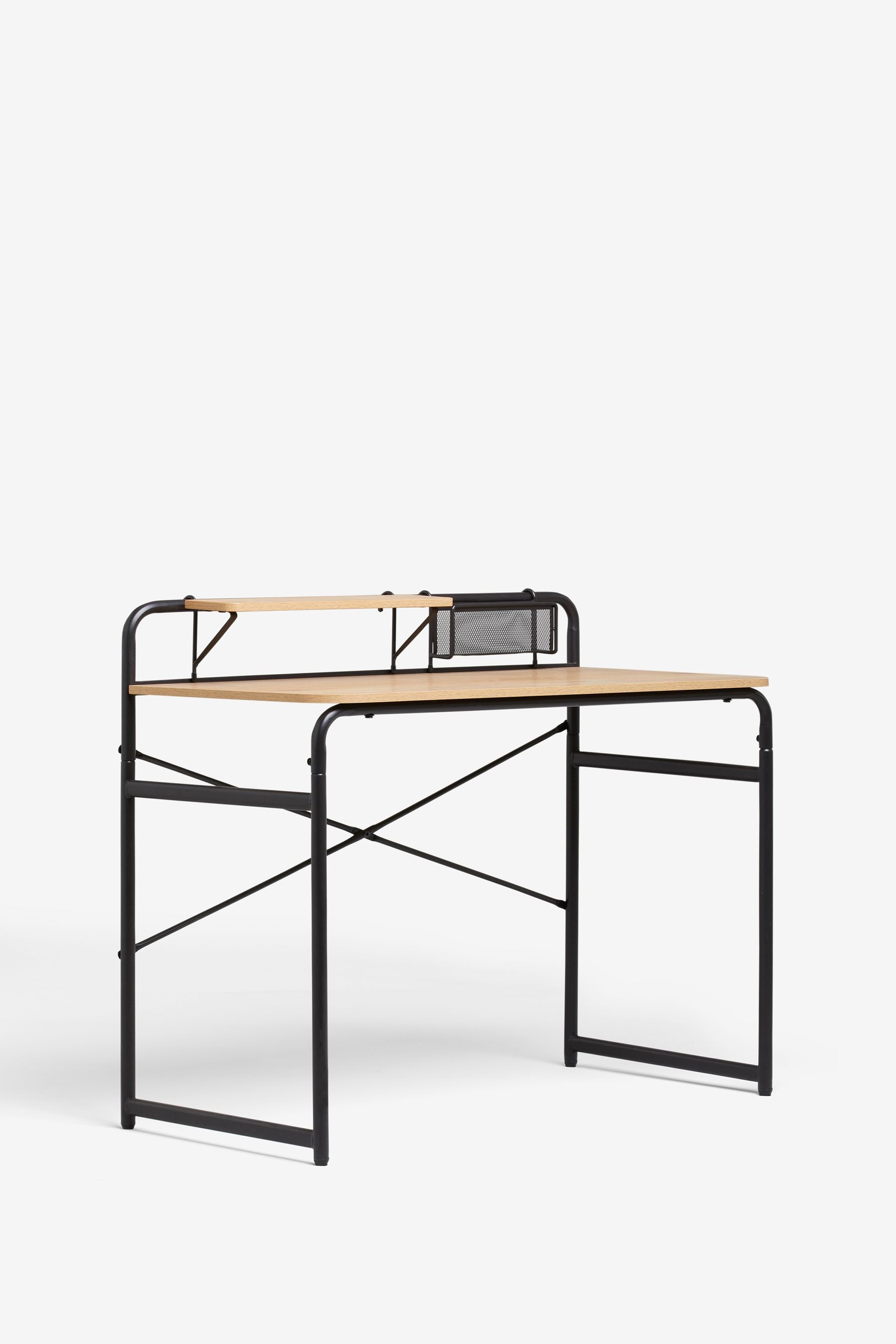 Buy Black Elliot Oak Effect Standard Desk from the Next UK online shop