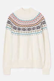 Joules Alba Cream Fair Isle Jumper - Image 5 of 5