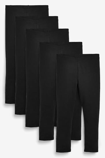 Buy Black Leggings 5 Pack (3-16yrs) from the Next UK online shop