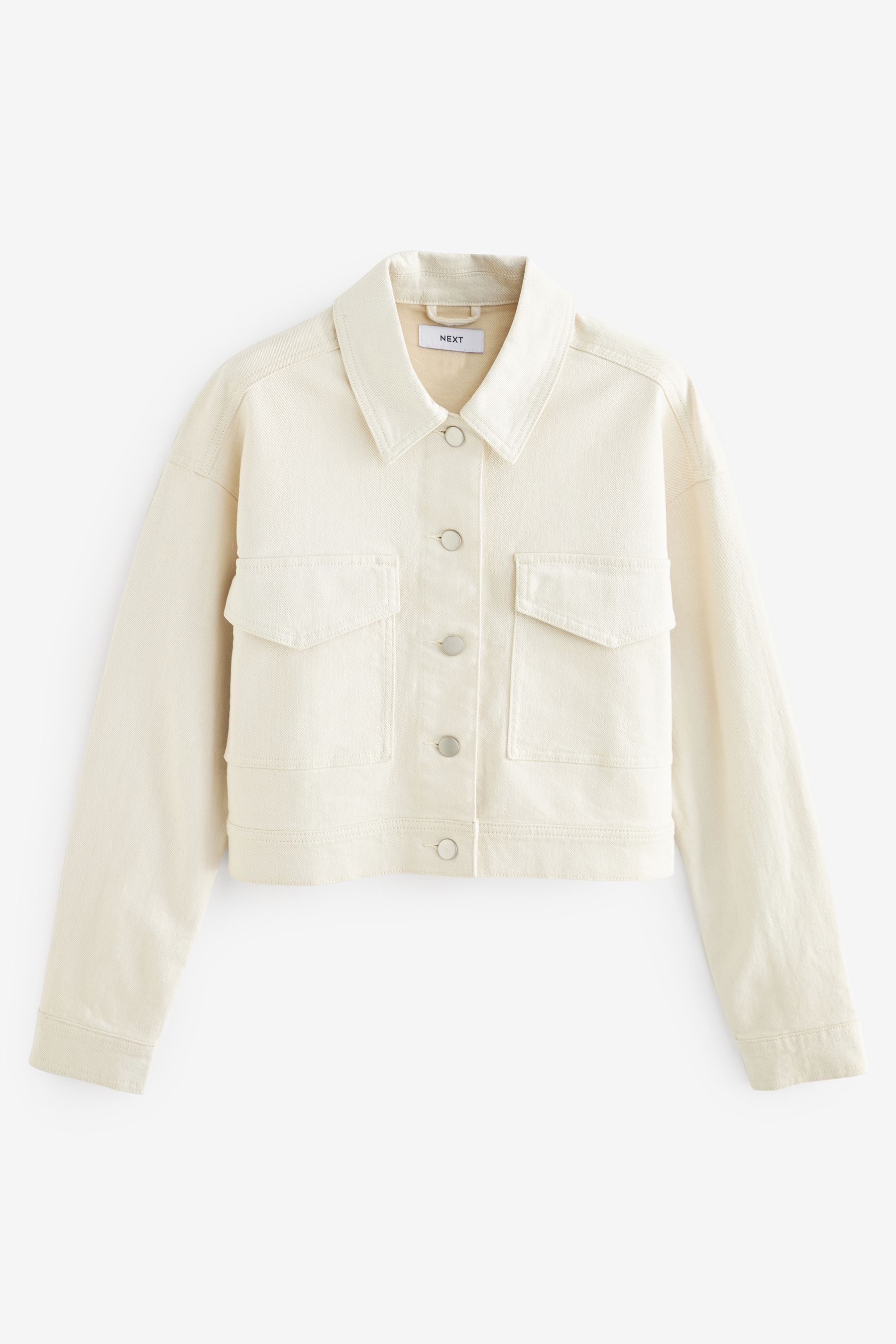 Cream cotton jacket discount
