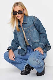 PixieGirl Petite Blue Denim Shacket - Image 5 of 5