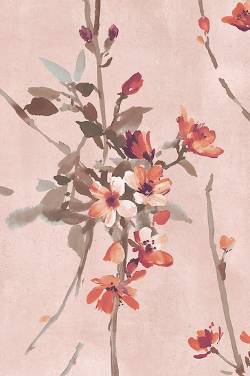 Woodchip & Magnolia Orange Blossom Wallpaper