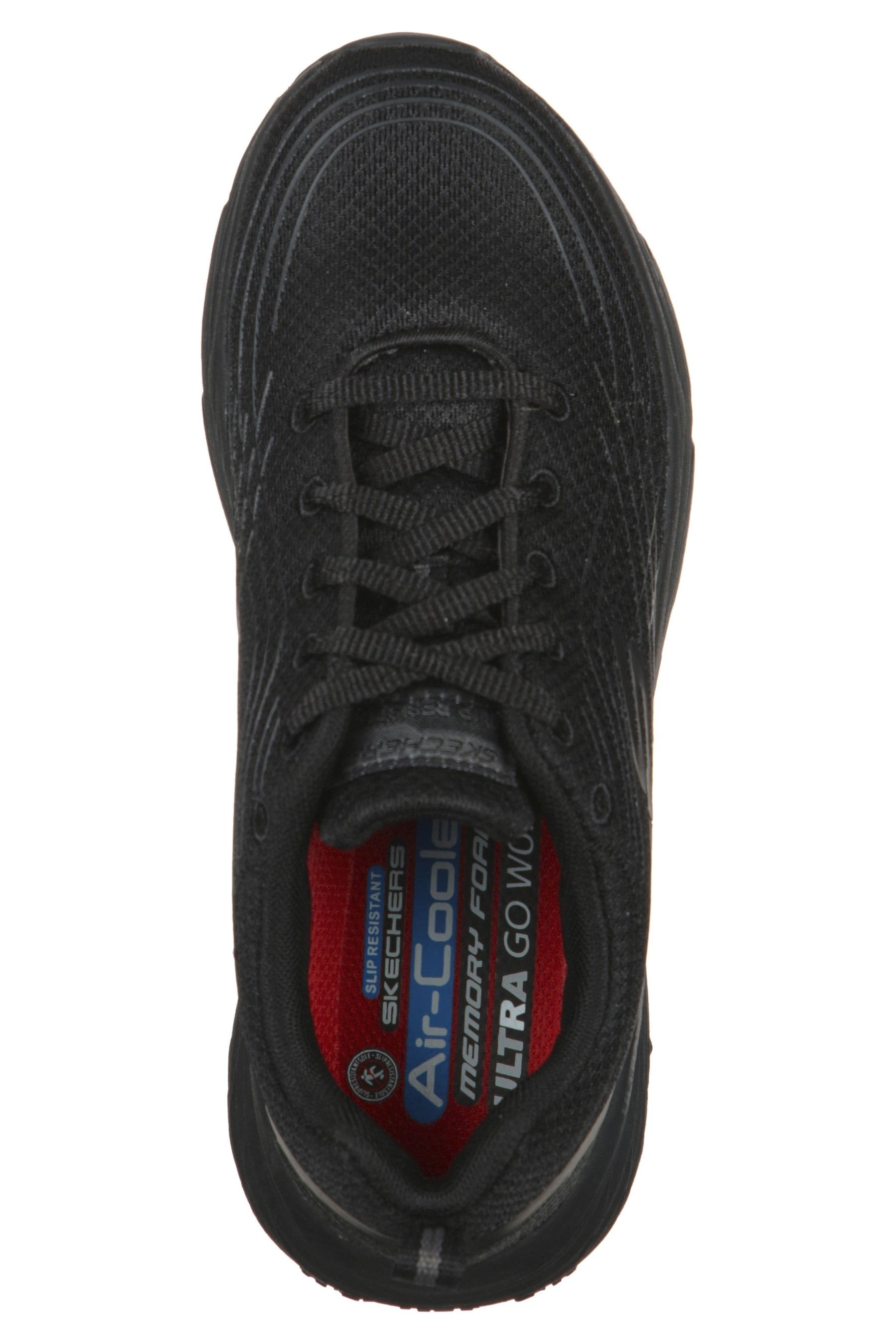 Buy Skechers Black Elite Slip Resistant Arch Fit Womens Trainers