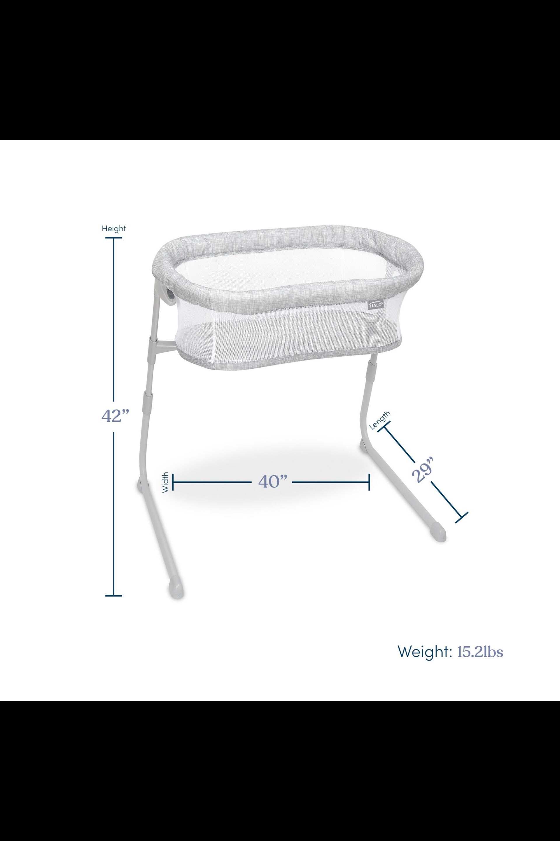 Halo Heather Weave BassiNest Flex Sleeper Crib - Image 14 of 14