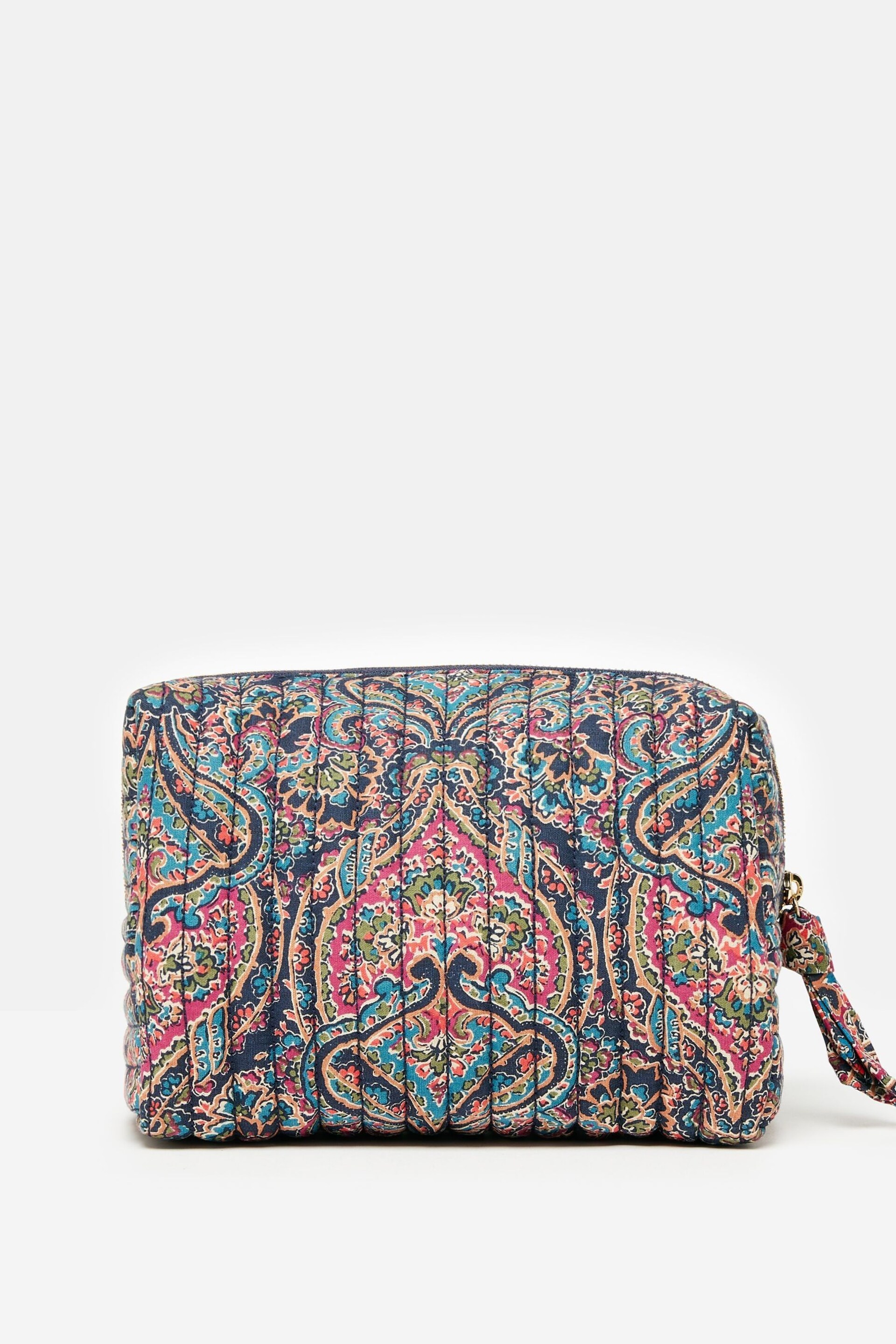 Joules Lillia Navy Paisley Wash Bag - Image 2 of 5