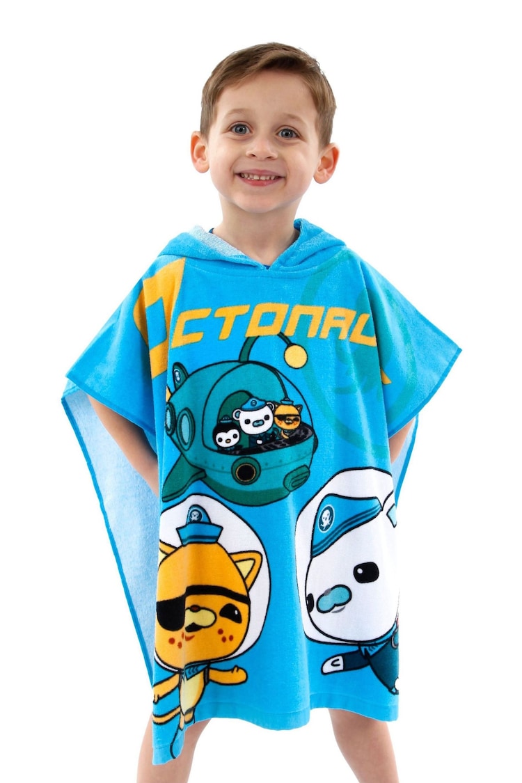 Character Blue Octonauts 100% Cotton Poncho - Image 1 of 8