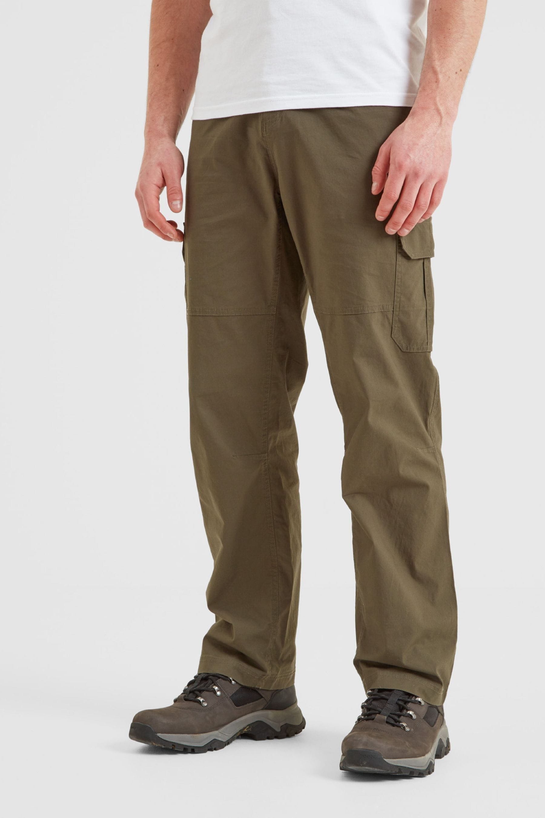 Tog 24 Green Dibden Mens Khaki Cargo Trousers