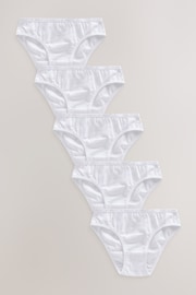 White Bikini Briefs 5 Pack (5-16yrs) - Image 1 of 4