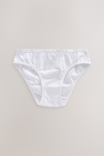 White Bikini Briefs 5 Pack (5-16yrs)