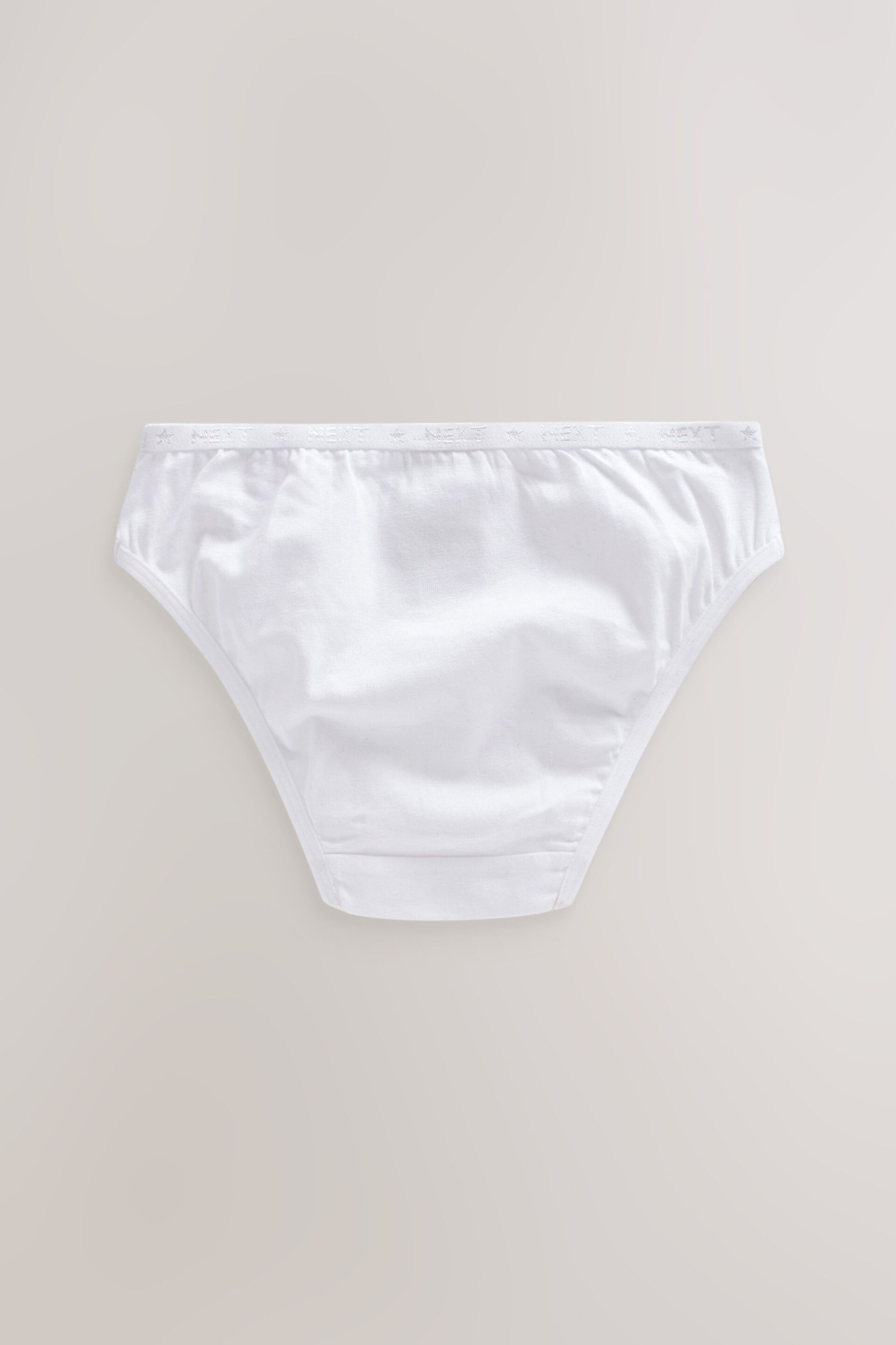 White Bikini Briefs 5 Pack (5-16yrs) - Image 4 of 4