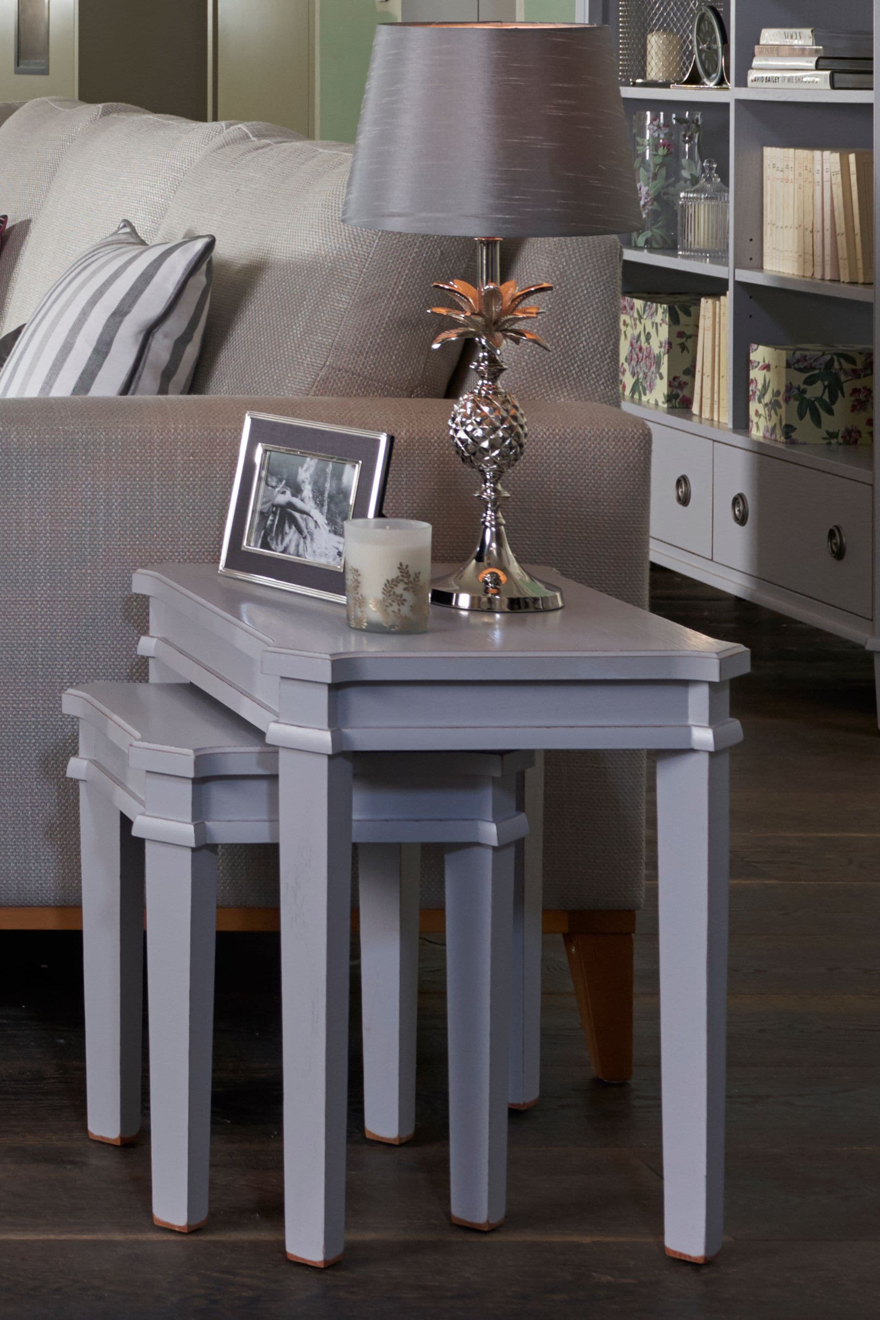 Charcoal nest of deals tables