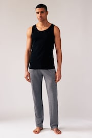 Black Pure Cotton Vests 2 Pack - Image 3 of 9