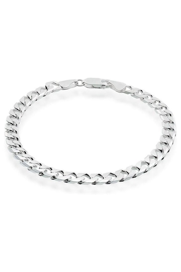 Beaverbrooks Sterling Silver Curb Bracelet