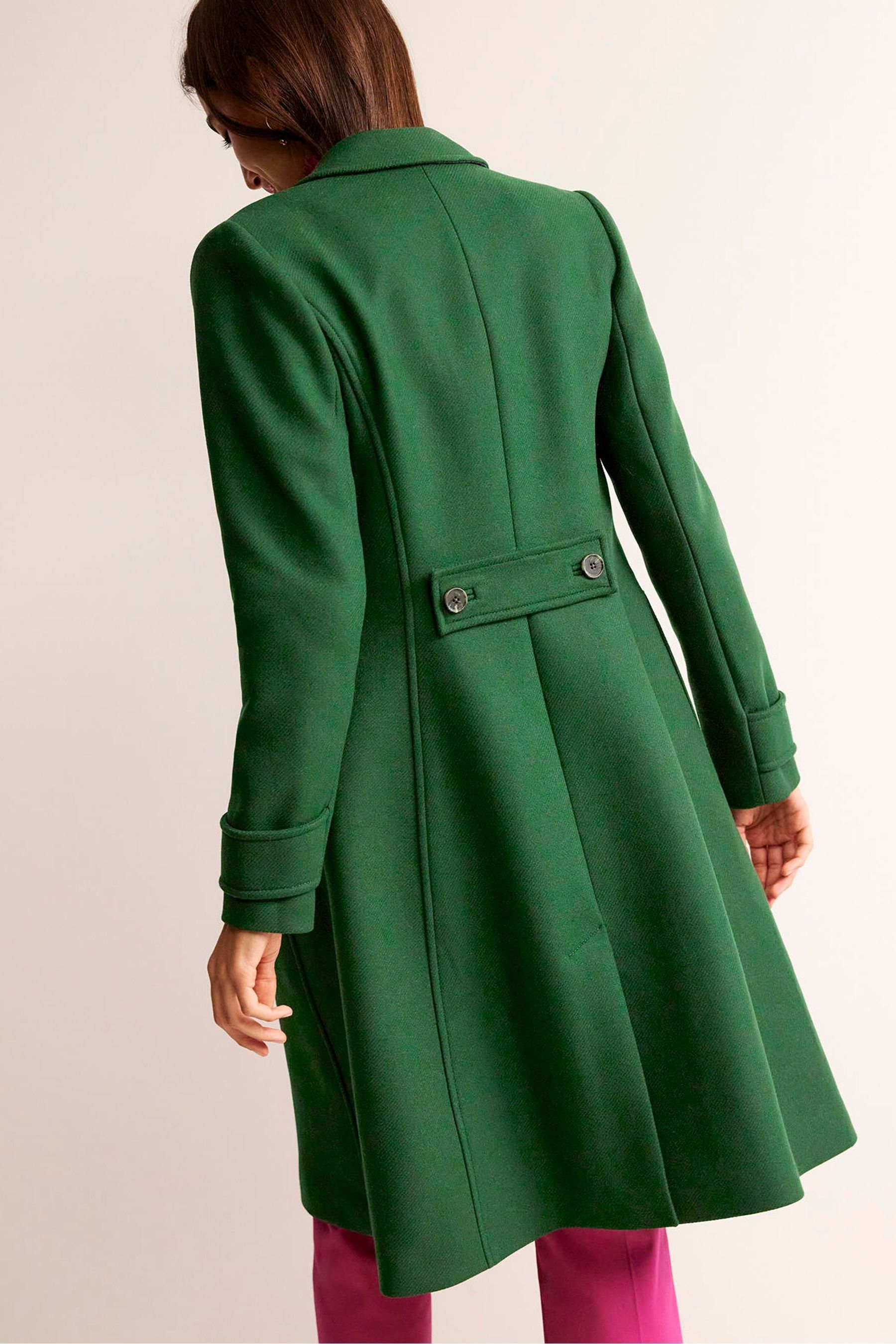 Boden green coat top