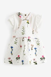 Baker by Ted Baker Floral Quilted Pinafore and T-Shirt Set - Image 7 of 10