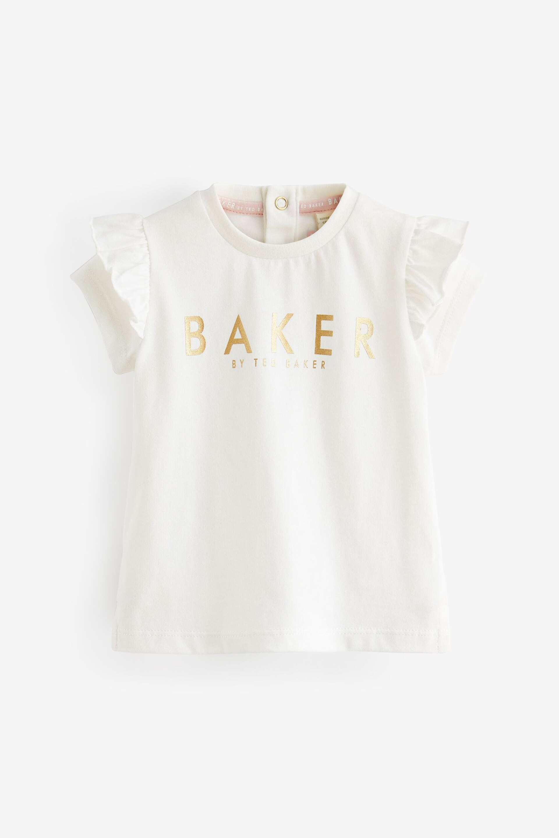 Baker by Ted Baker Floral Quilted Pinafore and T-Shirt Set - Image 8 of 10