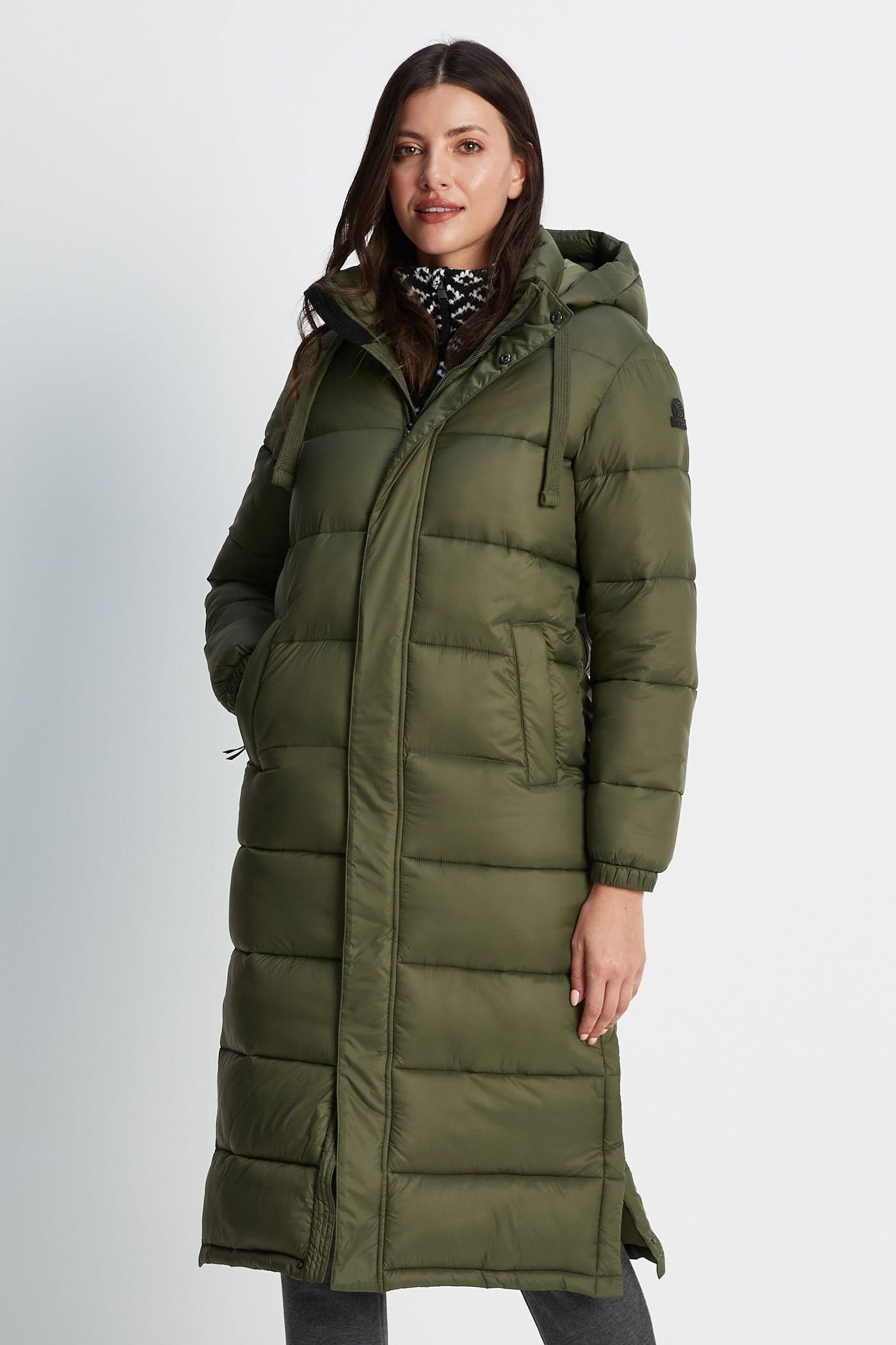 Tog 24 Green Cautley Long Padded Jacket - Image 3 of 9