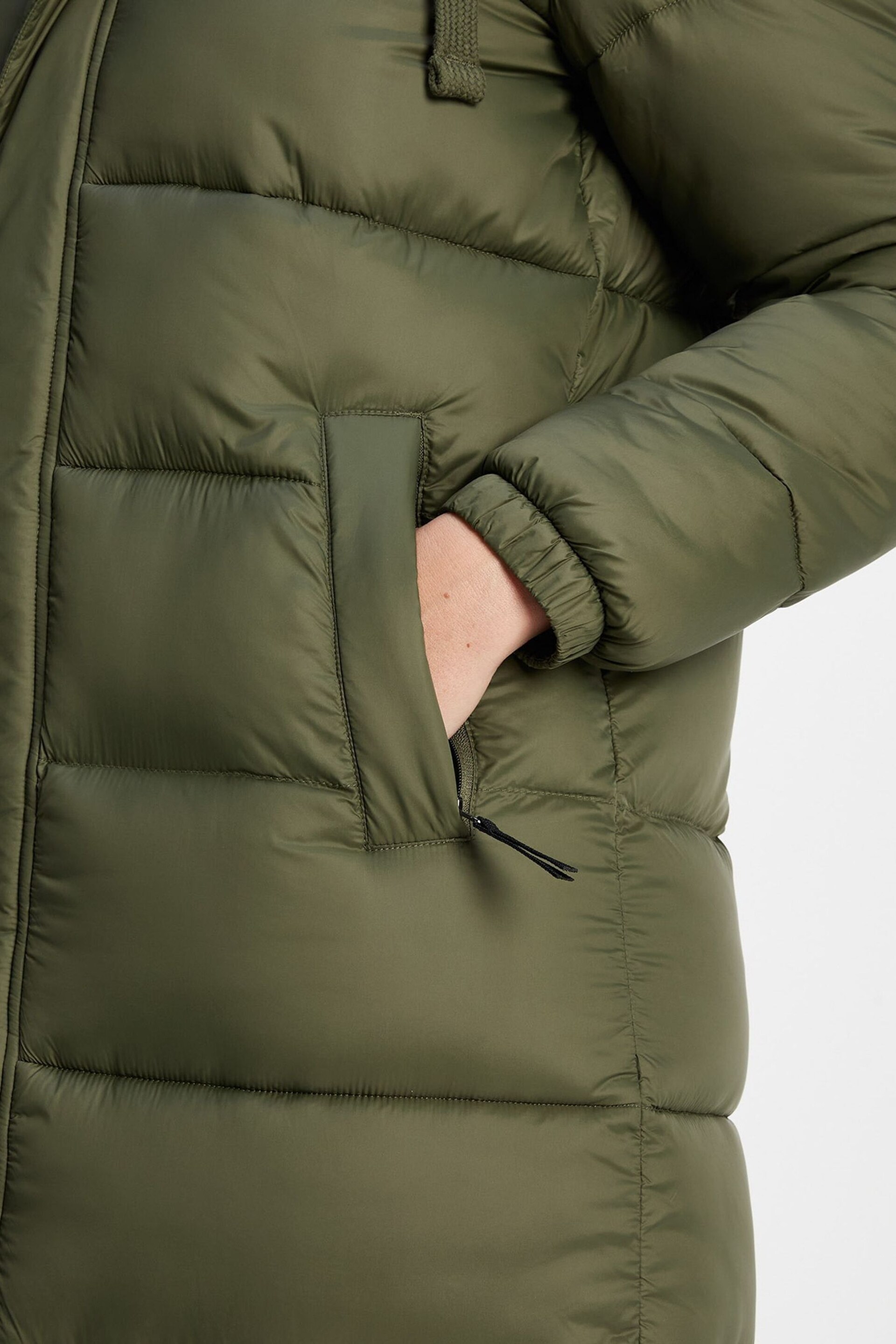 Tog 24 Green Cautley Long Padded Jacket - Image 6 of 9