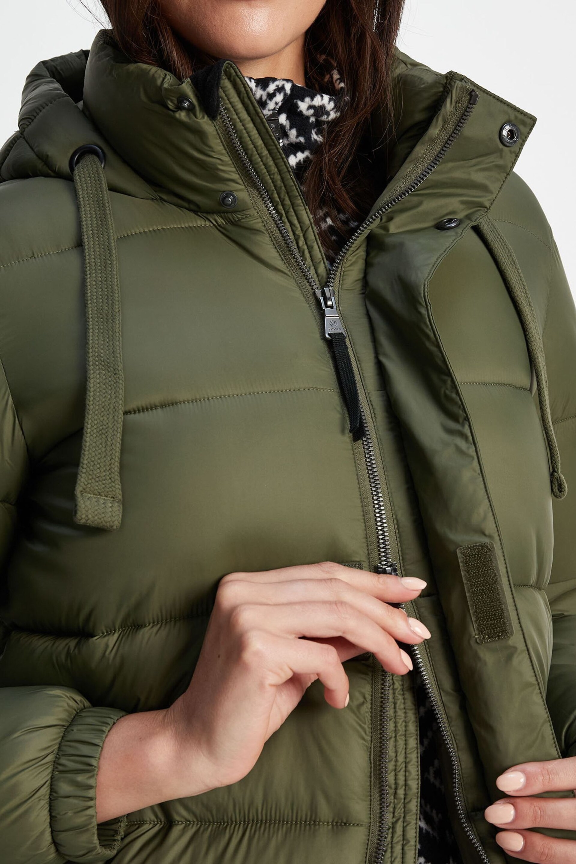 Tog 24 Green Cautley Long Padded Jacket - Image 8 of 9