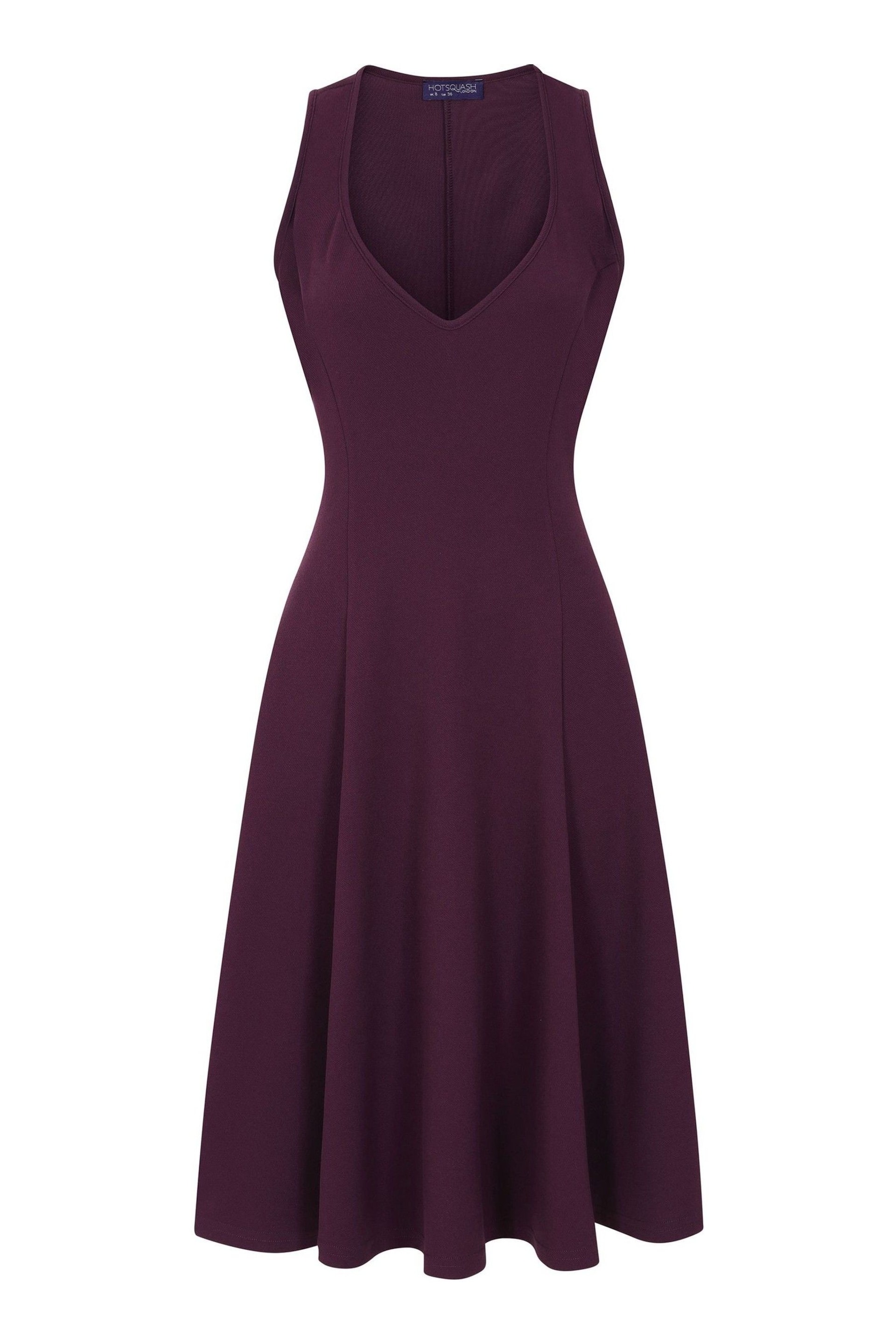 Hot Squash Purple Sleeveless A-Line Dress - Image 6 of 6