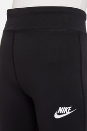 Nike Black Favorites Flare Swoosh Leggings - Image 4 of 5