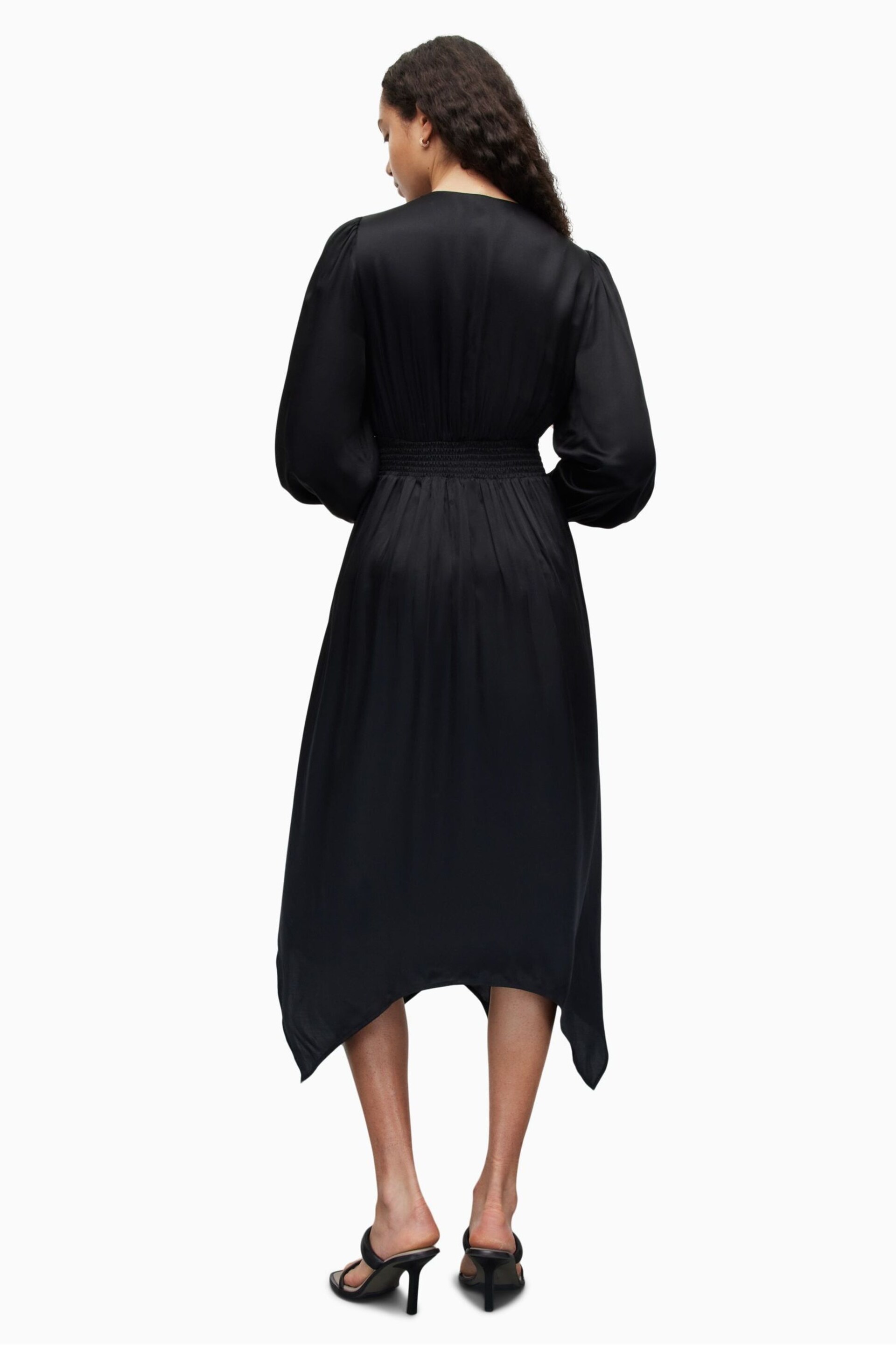 AllSaints Black Estelle Dress - Image 2 of 7