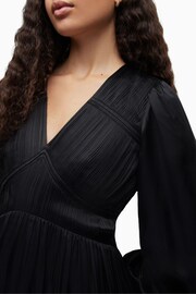 AllSaints Black Estelle Dress - Image 6 of 7