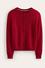 Boden Red Eva Cashmere Crew Cardigan - Image 5 of 6