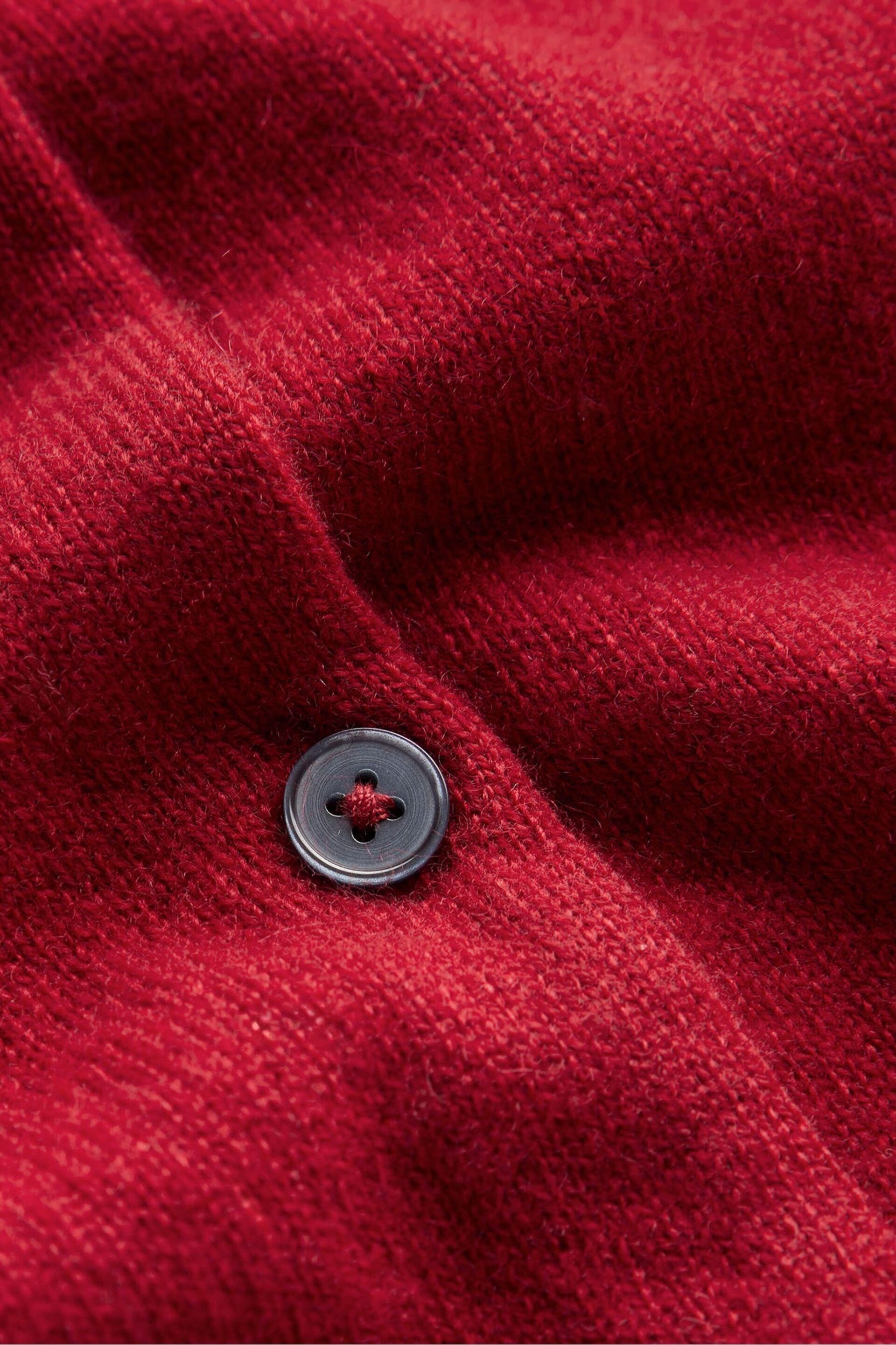 Boden Red Eva Cashmere Crew Cardigan - Image 6 of 6