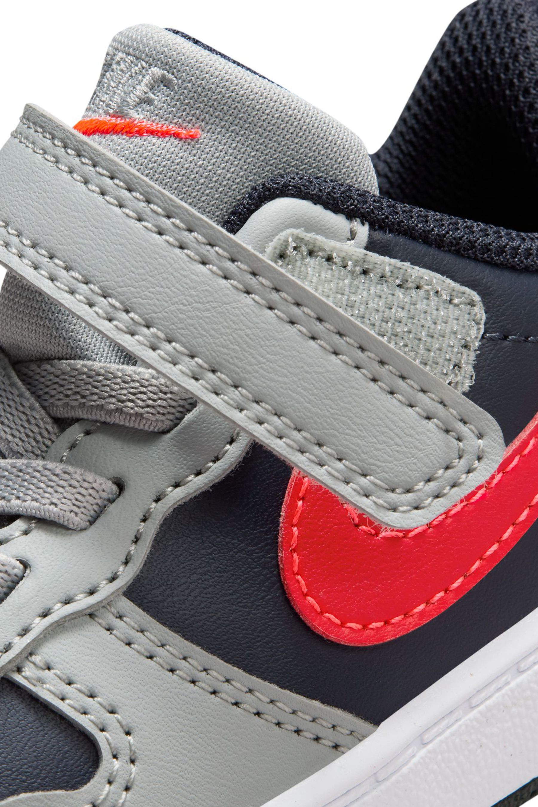 Buy Nike Grey Red Court Borough Low Recraft Infant Trainers from Next Germany