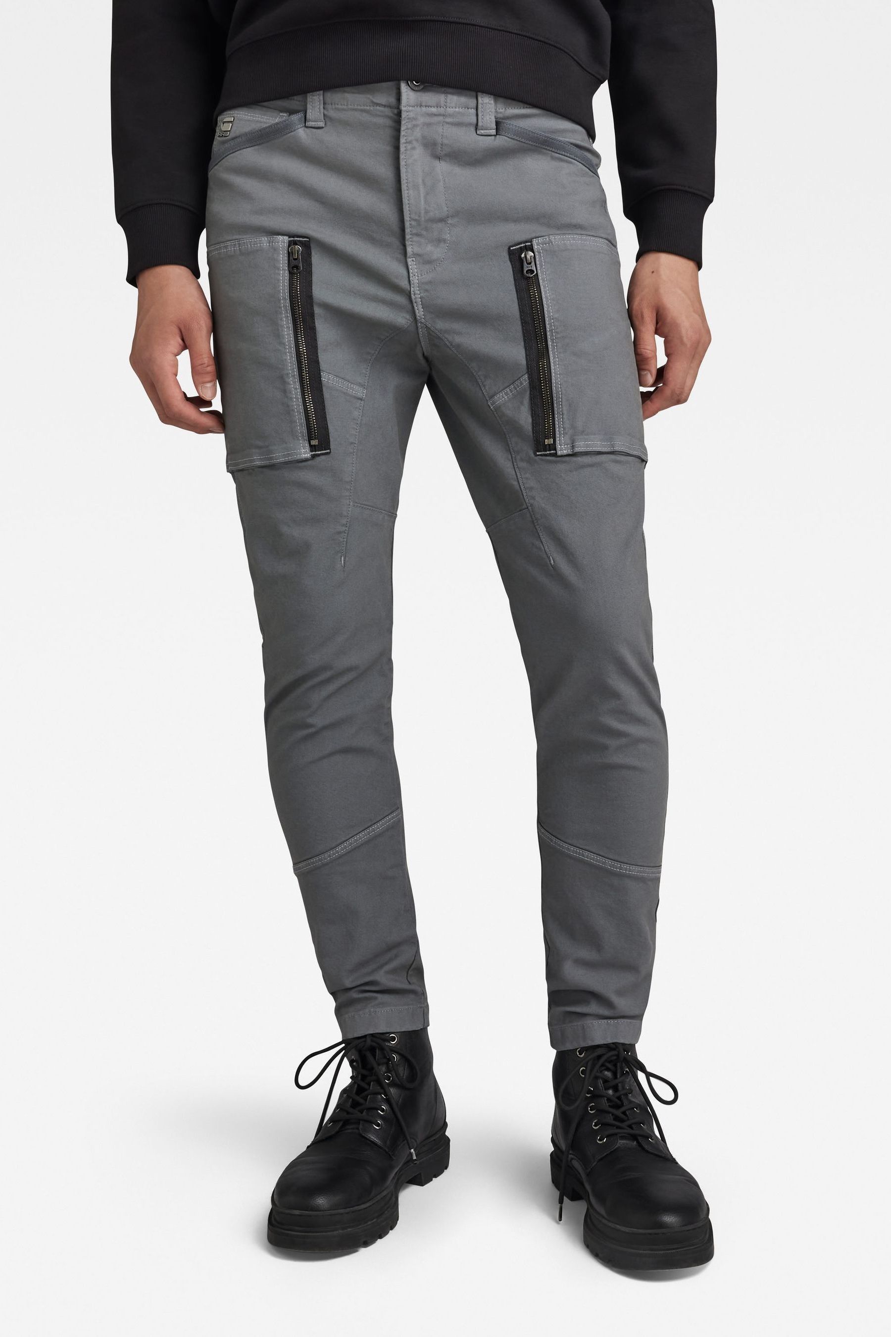 Grey skinny cargo pants shop