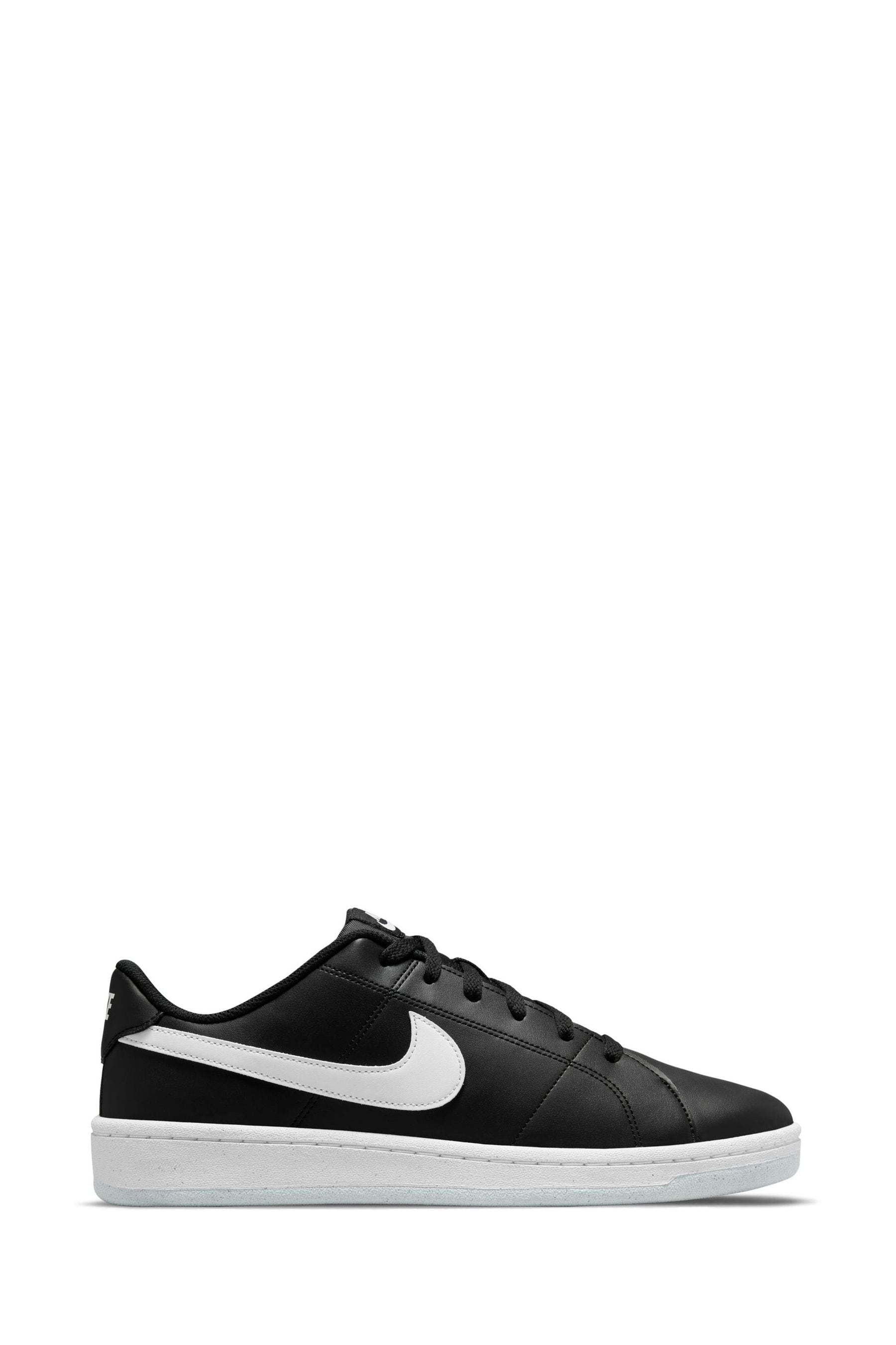 Nike court royale white sales black
