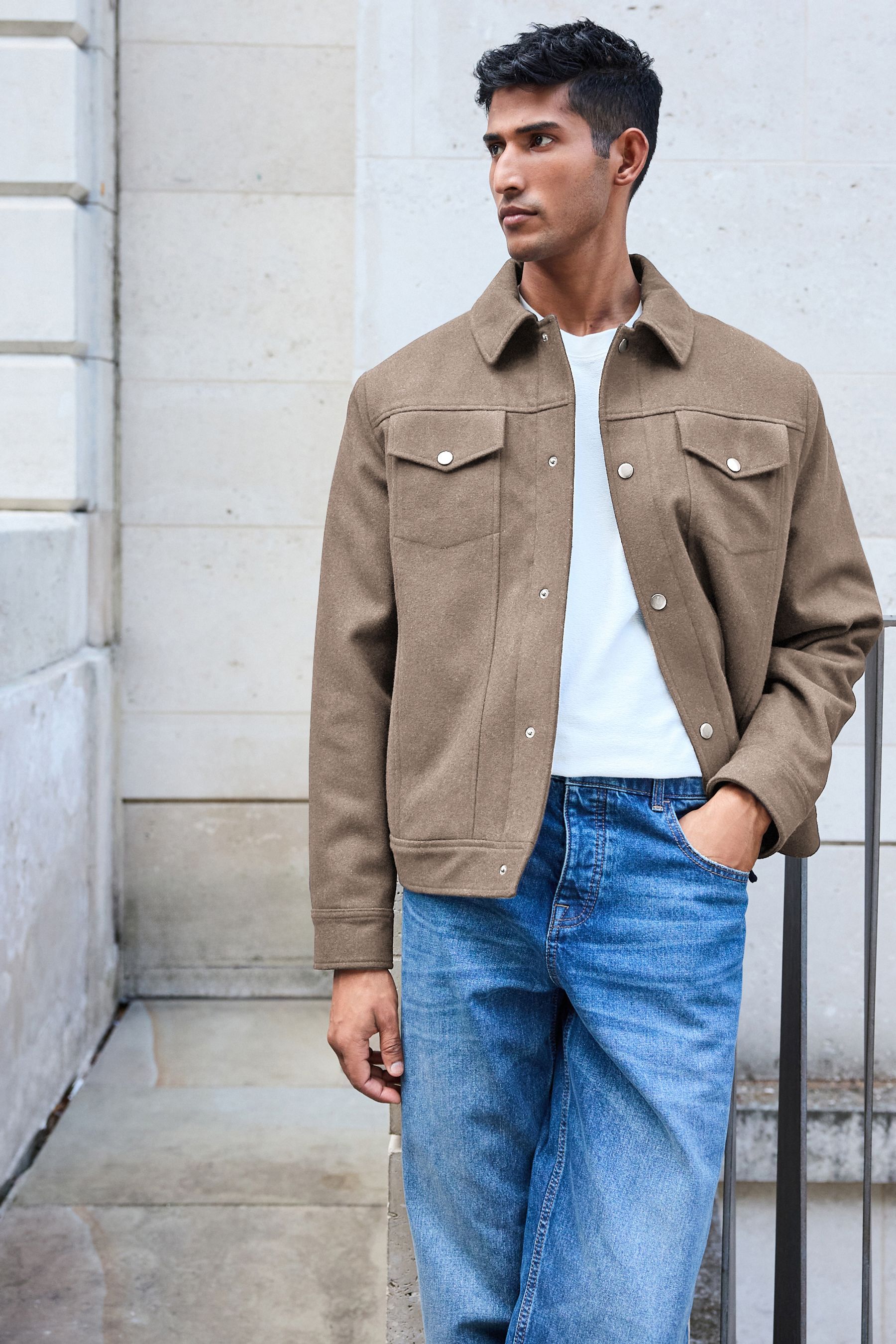 Wool western jacket hot sale