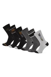 Timberland Logo Multipack Black Socks - Image 1 of 2