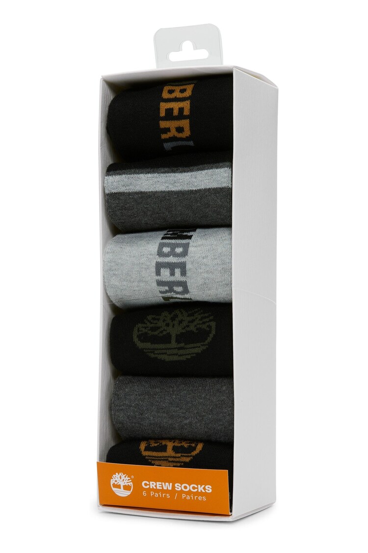 Timberland Logo Multipack Black Socks - Image 2 of 2