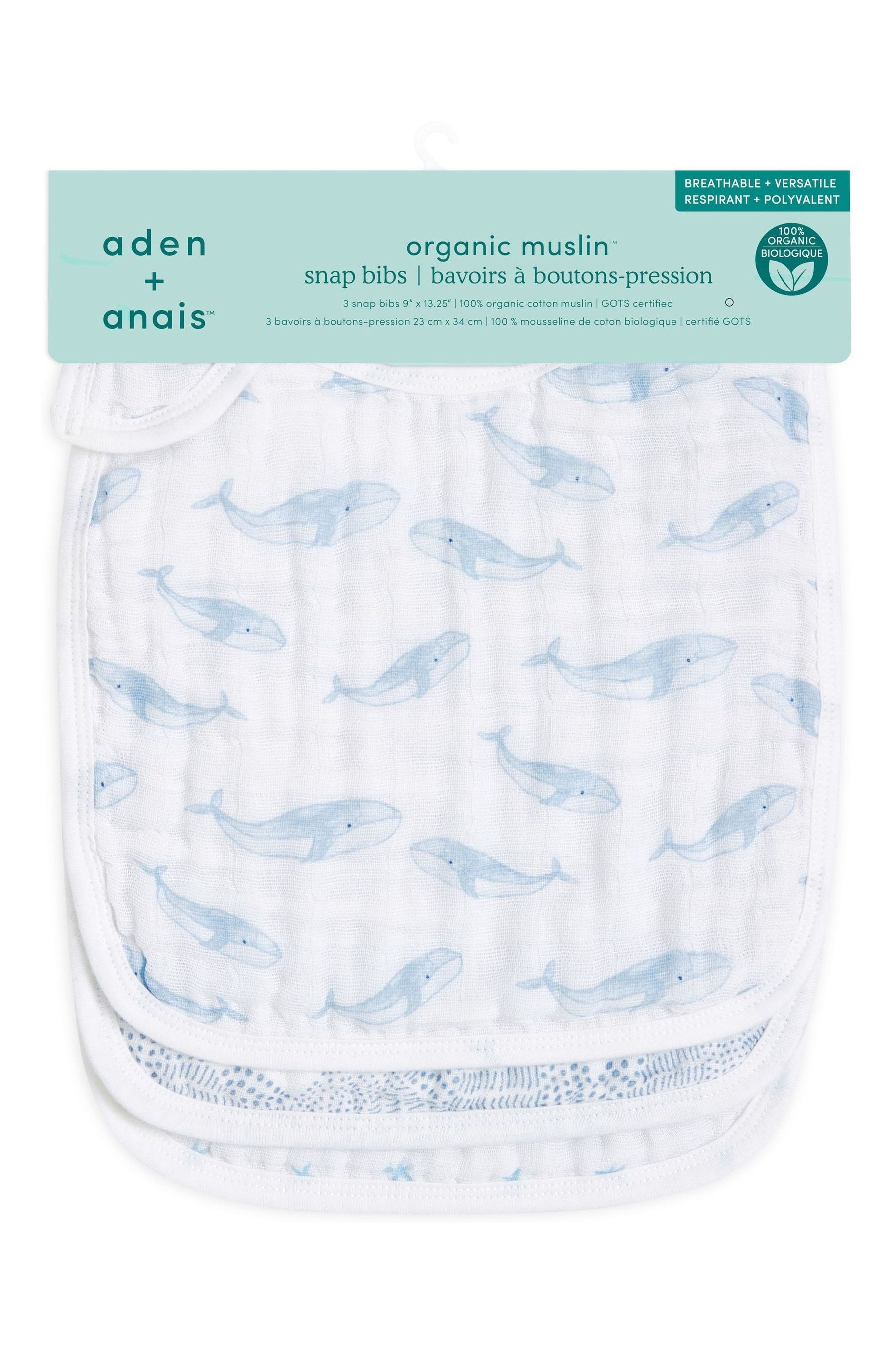 Aden Anais Oceanic Snap Bibs