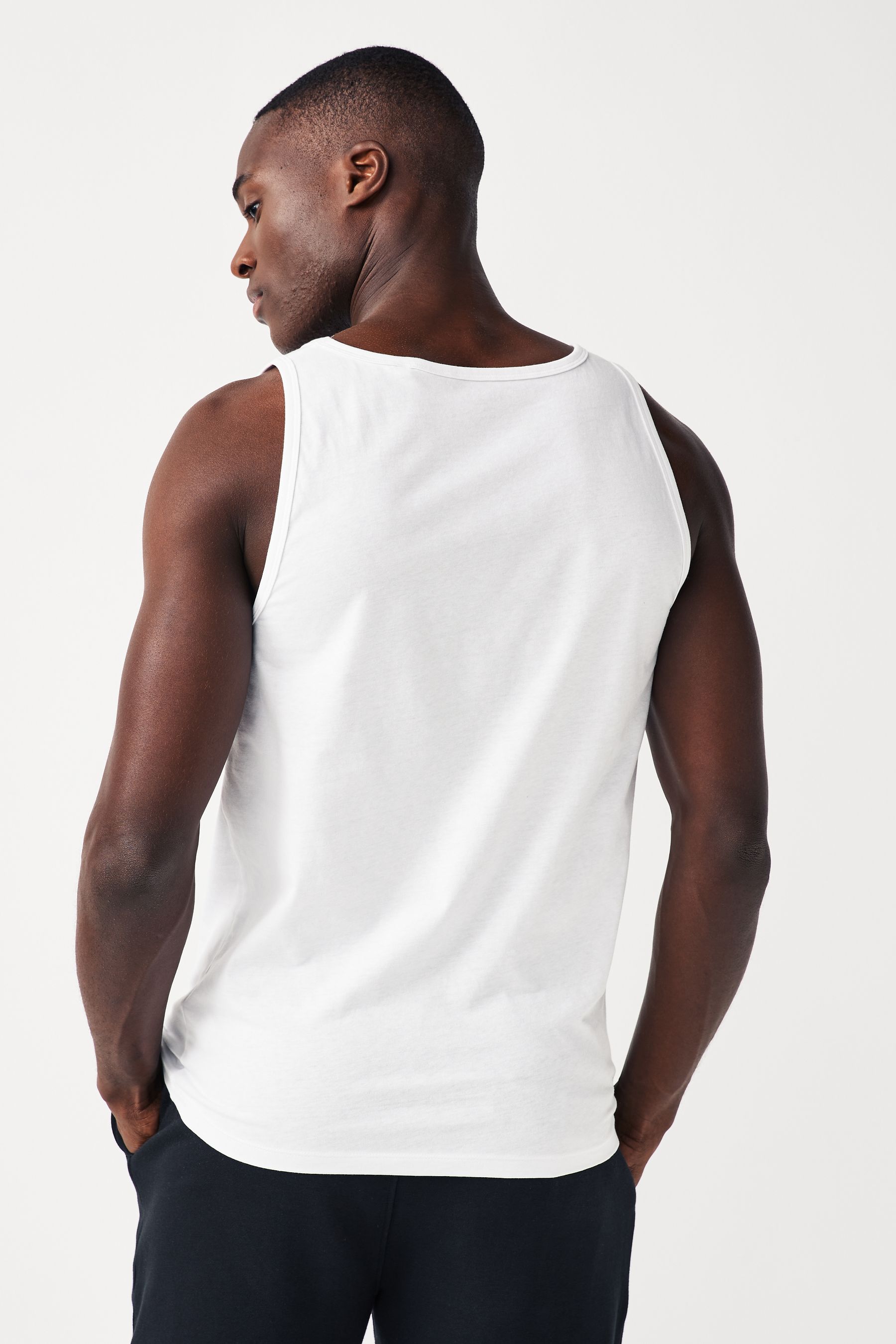 Buy White 100 Cotton Vests 5 Pack from the Next UK online shop