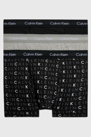 Calvin K50K509180 Klein Set van 2 paar sokken met strepen in zwart