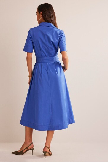 Boden Blue Pippa Midi Shirt Dress
