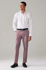 Pink Tailored Fit Trimmed Plain Suit Trousers - Image 2 of 8