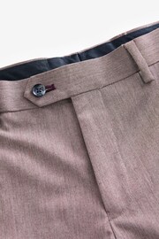 Pink Tailored Fit Trimmed Plain Suit Trousers - Image 6 of 8